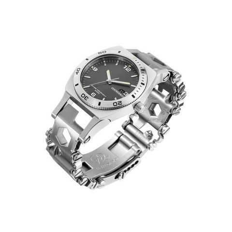 Часы-мультитул Leatherman Tread Tempo LT Steel, узкий, 28 функций (832589) | Multitool-Leatherman.Ru