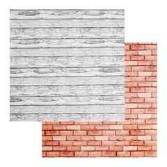 Фотофон "Кирпич-доски" 45 х 45 двусторонний, картон