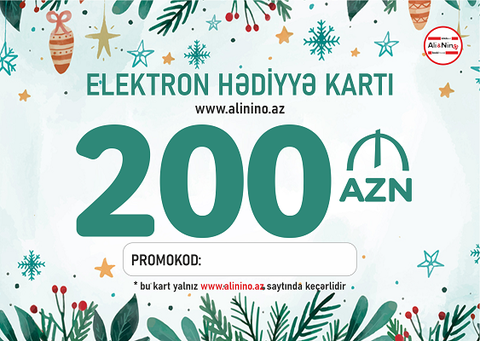 Elektron hədiyyə kartı Yeni İl 200 AZN