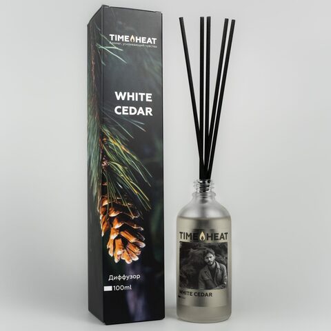 Ароматический диффузор White Cedar 100 мл | TIME HEAT