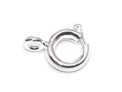 Карабин кольцо для бус, р. 6 мм, никель