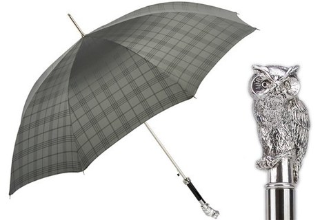 Зонт-трость Pasotti Silver Owl, Италия (арт.478 6278-1 W03).