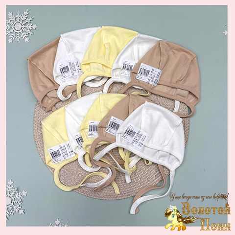 Чепчик хлопок/футер (0-6) 251023-GN554