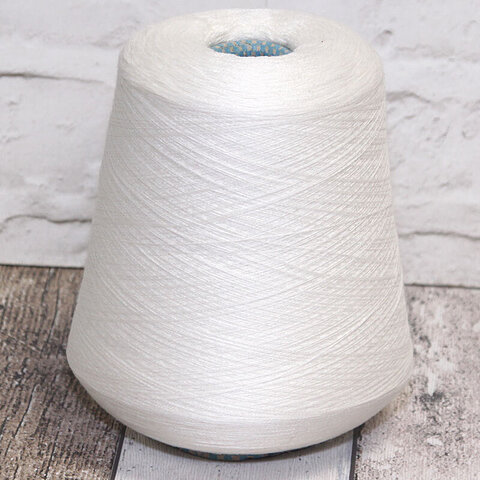 Меринос с кашемиром (10%) и шелком (30%) CARIAGGI ZEFIRO 2/60 белый молочный