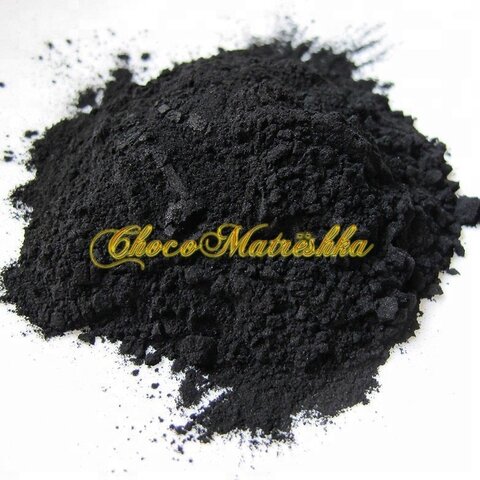 Черная матча, Уголь бамбуковый черный, порошок 10 кг