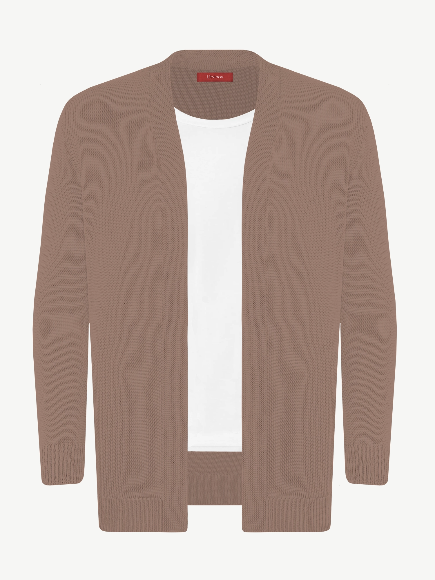 Кардиган с планкой из кашемира