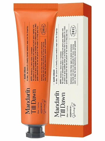 Derma:B Narrative Hand Cream Mandarin Till Dawn, Ламеллярный крем для рук с ароматом пряного мандарина, 50 мл