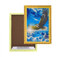 
          Алмазная мозаика Alingar, на подрамнике, с полным заполнением, (глянц), 20х30 см, 20 цветов, "Орел"