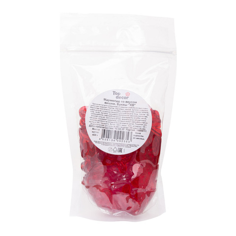 Мармелад со вкусом вишни,буквы ХВ, 400 г