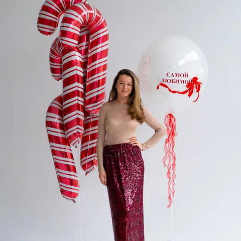 Сет гелиевых шаров Новогодние сладости Рафаэлло