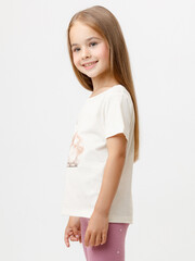 фуфайка  для девочки  КР 302813/белая лилия к581