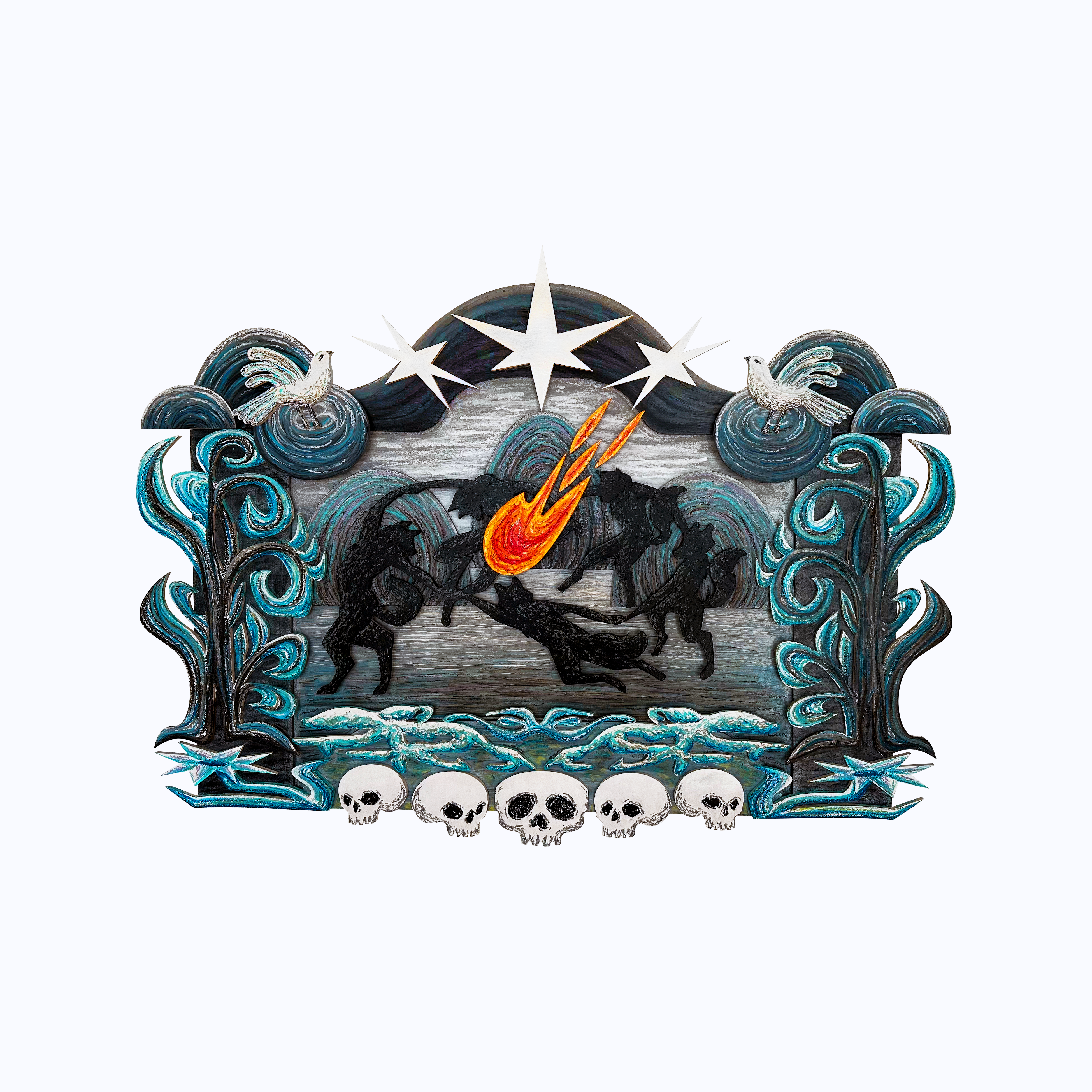 Дыбом волчья шерсть