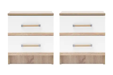 Комплект тумб Сакура дуб сонома / белый