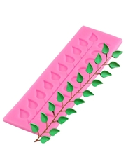 Силиконовый молд Веточка с листьями