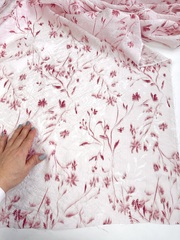 Вискоза с нейлоном, крэш вуаль, Розовые сны