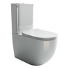Ceramica Nova Mia CN1801 Напольный пристенный унитаз с бачком с ультра тонким сидением с функцией плавного закрытия, цвет: белый