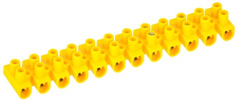 Зажим винтовой ЗВИ-10 н/г 2,5-6мм2 12пар желтые IEK