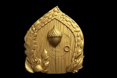 Силиконовый молд № 428 Дверь ( серия домики для гномов и фей)