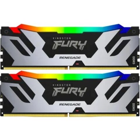 Оперативная память Kingston Fury Renegade Silver/Black RGB KF564C32RSAK2-96
