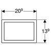 Рама для клавиши смыва Geberit Omega60 115.086.21.1