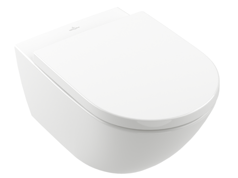 Villeroy&Boch 4670T001 Унитаз, Villeroy&Boch, Subway 3.0, безободковый (с открытым смывным краем), тип установки-подвесной, ширина, мм-370, глубина, мм-560, высота, мм-360, форма чаши-овальная, выпуск-горизонтальный, материал-керамика, сиденье-необхо