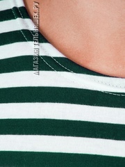 Тельняшка с зеленой полосой - Магазин тельняшек.ру 8-800-700-93-18Футболка-тельняшка прямая (зеленая полоса) в Магазине тельняшек