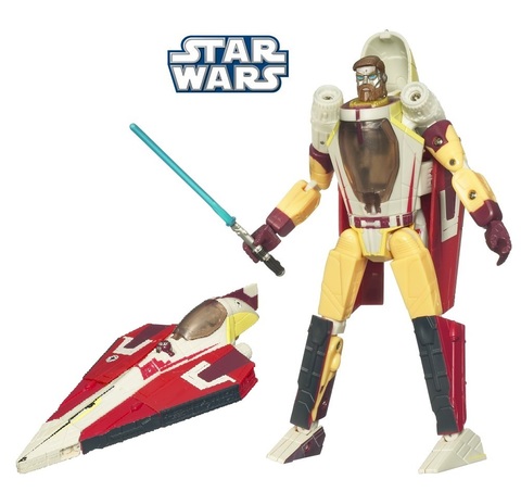 Star Wars Transformers - Obi-Wan Kenobi to Jedi Starfighter