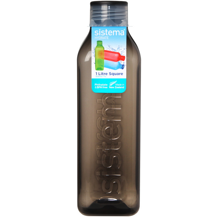 Бутылка для воды Sistema "Hydrate" 1л, цвет Черный