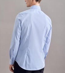Сорочка Seidensticker Shaped Fit 01.253710-12 голубая в мелкую клеточку