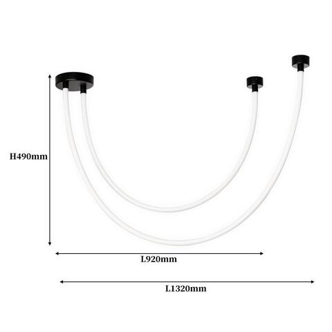 Подвесной светодиодный светильник Favourite Pipeline 4217-2U