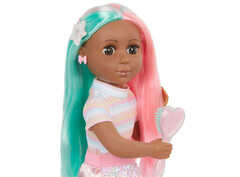 Glitter Girls Кукла Жасмин с розово-бирюзовыми волосами и с аксессуарами для волос 35 см. (GG51152)