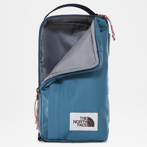 Картинка рюкзак однолямочный The North Face field bag Mallard Blue/Tnf Black - 5