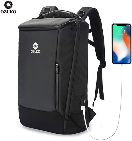 Картинка рюкзак для путешествий Ozuko 9060l Grey - 3