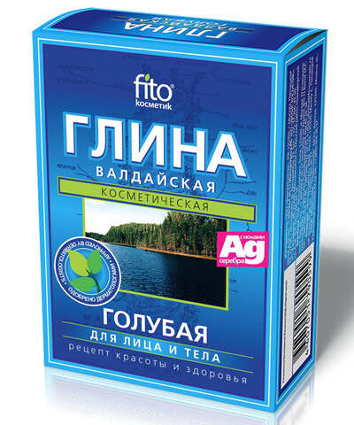 FITOкосметик Глина сухая голубая Валдайская 100г