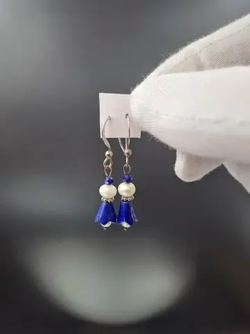 Серьги Лазурит
