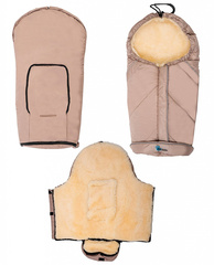 MT2003-LP Altabebe Зимний конверт  Lambskin-Car Seat Bag (Dark Grey 64)