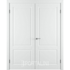 Купить Двустворчатая дверь эмаль VFD Dorren Polar белая глухая
