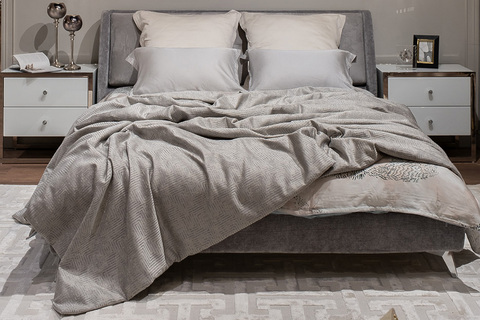 Покрывало Garda Decor Gloss 260х260 серое