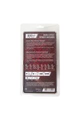 Красно-черный двусторонний вибромассажер Black&Red - 21 см.