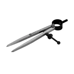 Циркуль разметочный КОБАЛЬТ , шир. раскр. до 125 мм, С ПРУЖ. И ФИКС.ВИНТОМ, разметка дер/кож/пласт/мягк.мет.,углер.сталь, подвес (920-087)