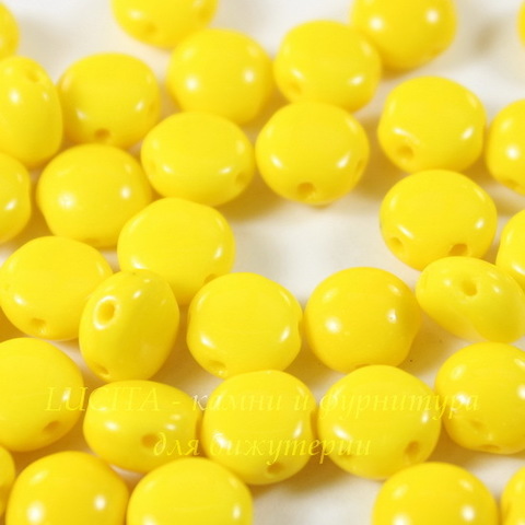 Бусина Candy Кабошон с 2 отверстиями, 8 мм, желтая
