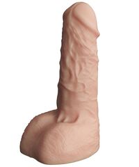 Телесный фаллоудлинитель с мошонкой Cock Next - 19 см. - 