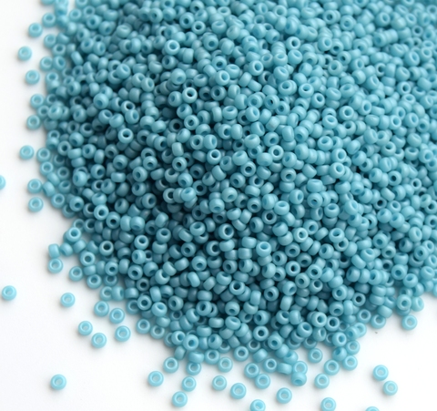 RR-2029 Opaque matte luster turquoise blue