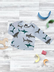 Футболка с длинным рукавом Mjölk Акулы