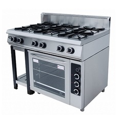 Плита газовая ( с духовкой комби), Ф6ПДГ/800, 1180х800х1040,  6 горелок 2-я корона