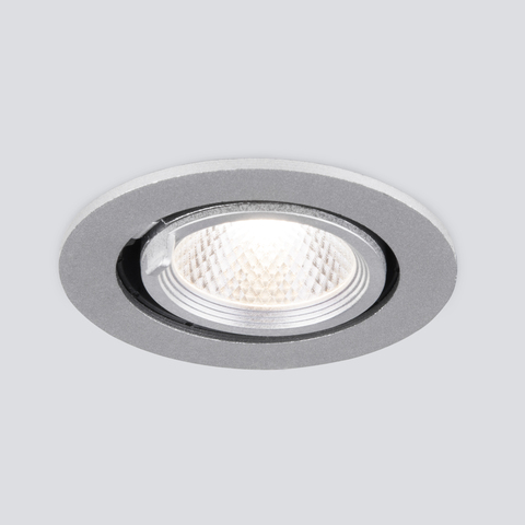 Встраиваемый светодиодный светильник 9918 LED 9W 4200K серебро