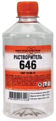 Растворитель 646 (НХП) ПЭТ 0,5л (уп.-25шт)(1200)