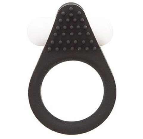 Чёрное эрекционное кольцо LIT-UP SILICONE STIMU RING 1 BLACK - Dream Toys Lit-Up 21154