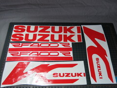 Наклейки Suzuki RF400 красные