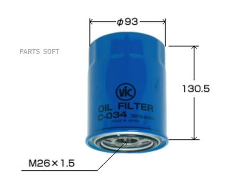 Фильтр  масляный  VIC  C-034